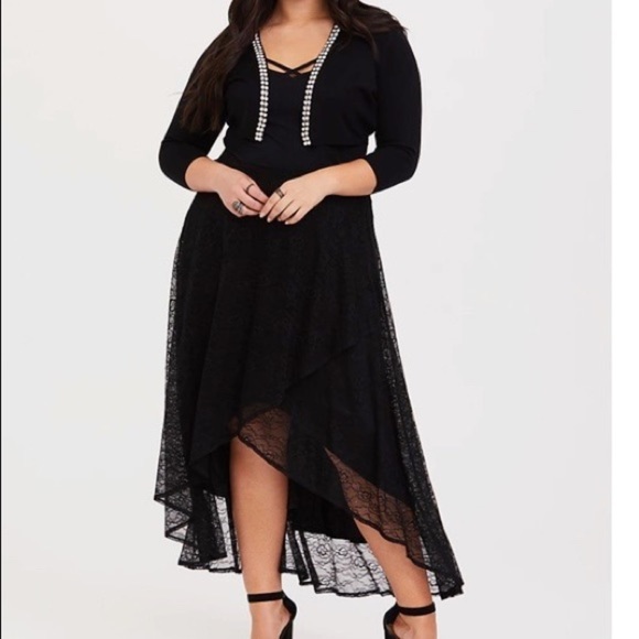 Torrid Black High Low Lace Skirt - Picture 14 of 16